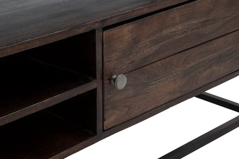 Meuble TV en bois avec structure en métal – Meuble multimédia Burn