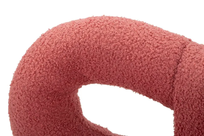 Mini-fauteuil rembourré rose avec pieds en métal – Fauteuil d'appoint Ilary
