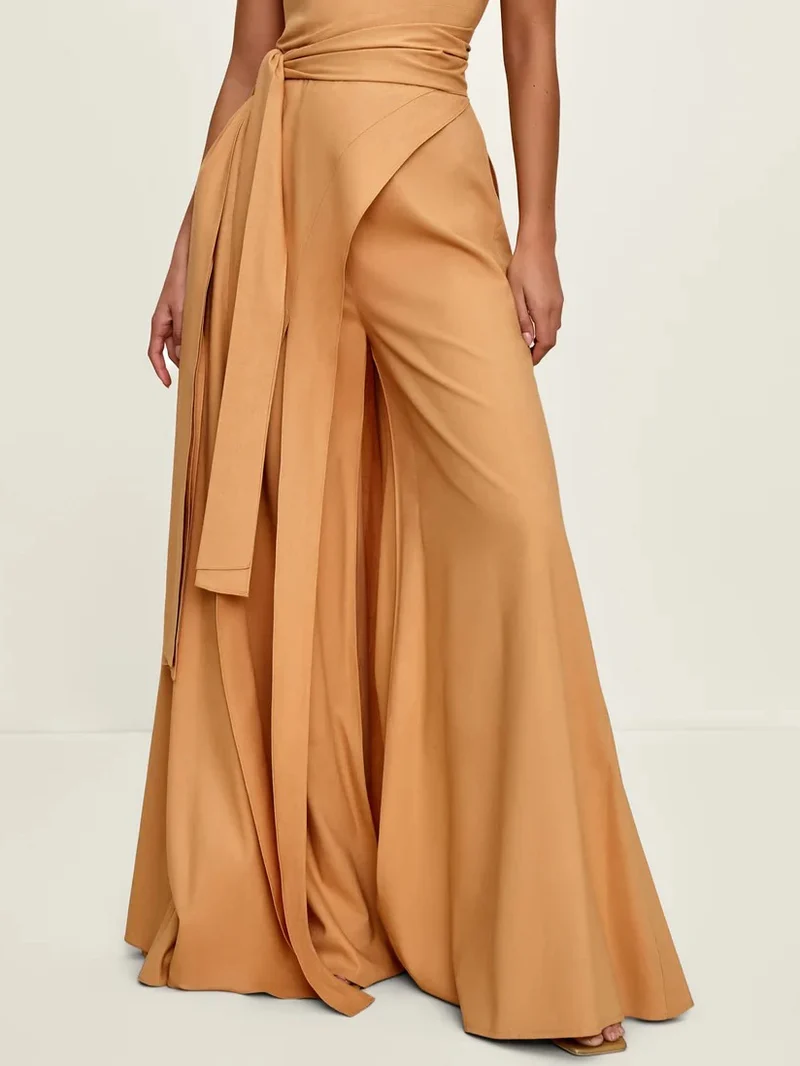 Elegant High-Waisted Wide-Leg Pants