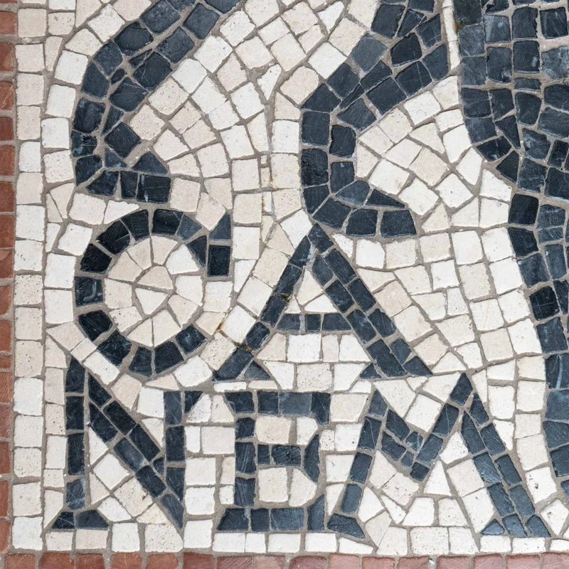 Mosaïque Cave canem - en marble