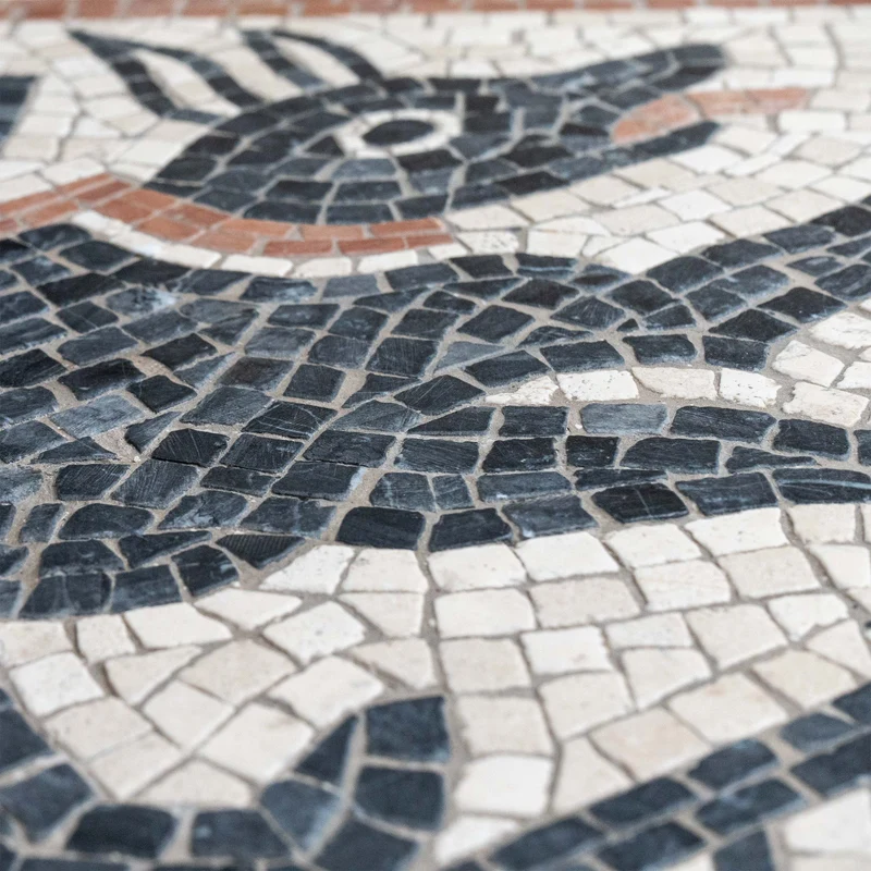 Mosaïque Cave canem - en marble