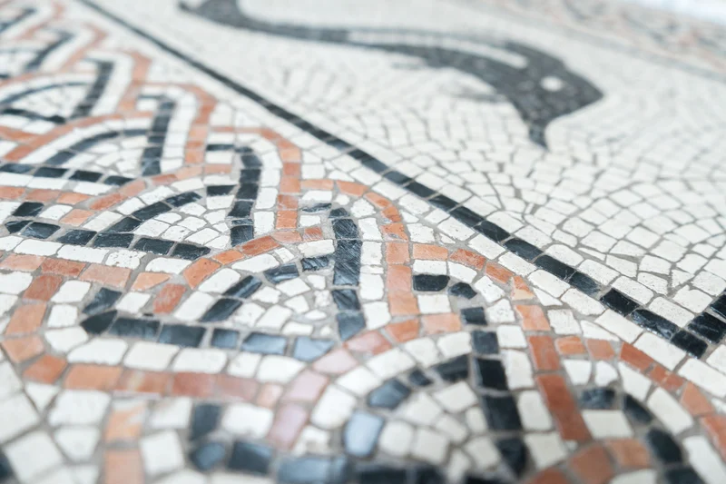 Mosaïque Dauphin - en marble