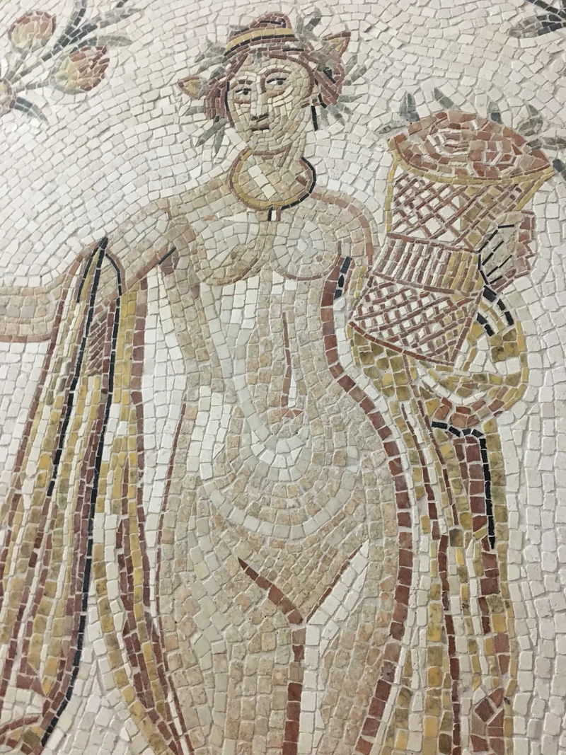 Mosaïque Déesse du printemps - en marble