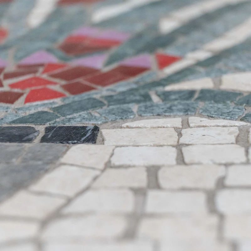 Mosaïque Fleur - en marble
