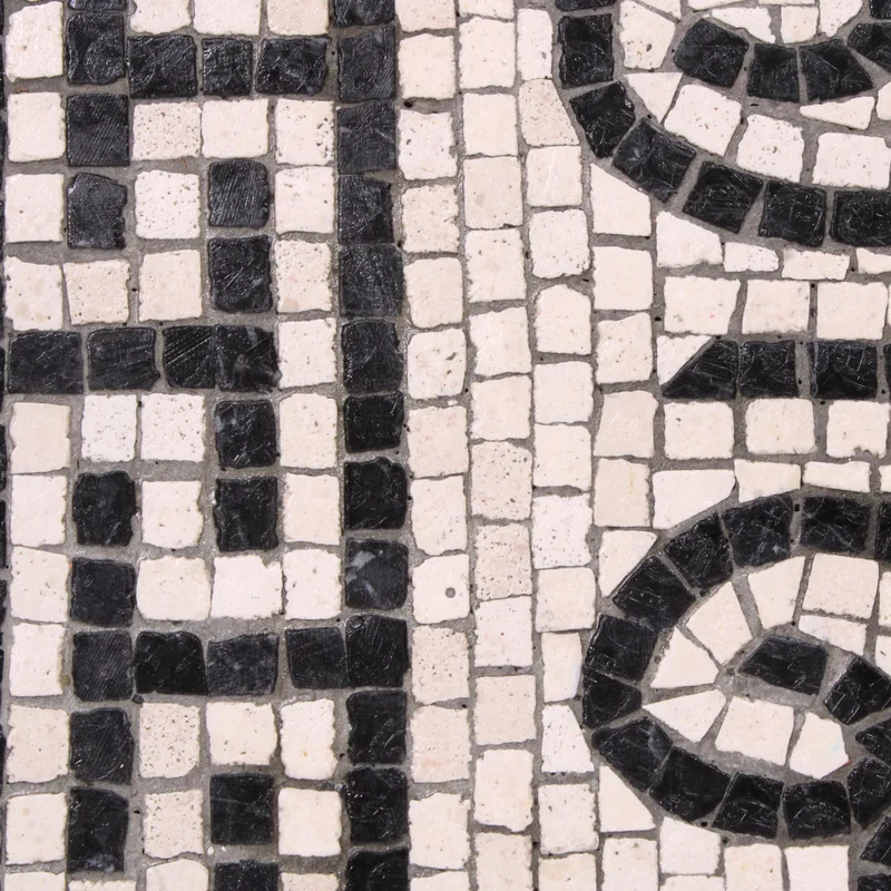 Mosaïque Frise géométrique - en marble