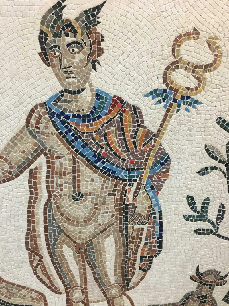 Mosaïque Jugement de Pâris - en marble