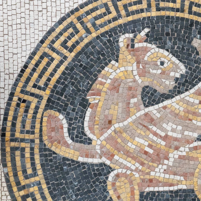 Mosaïque Lion ailé - en marble
