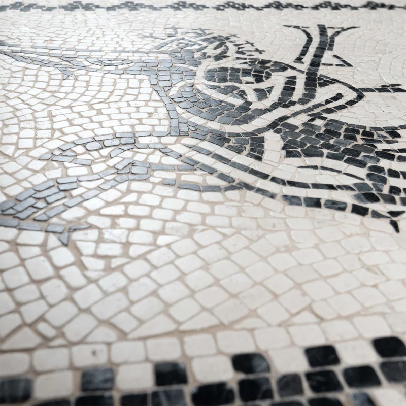 Mosaïque Mer-centaure (ichthyocentaur) - en marble