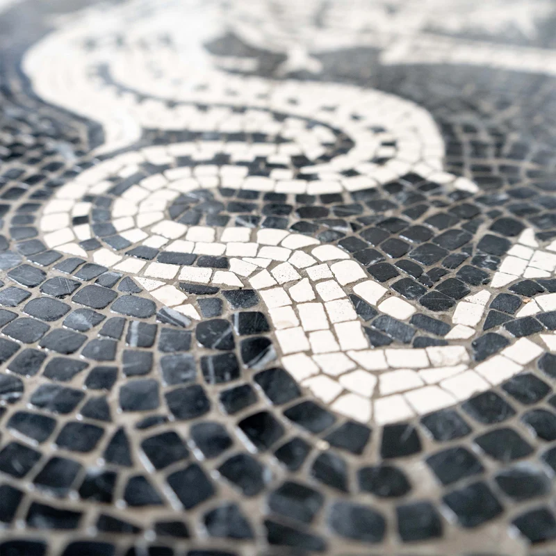 Mosaïque Mer-centaure (Ichtyocentaure) - en marble