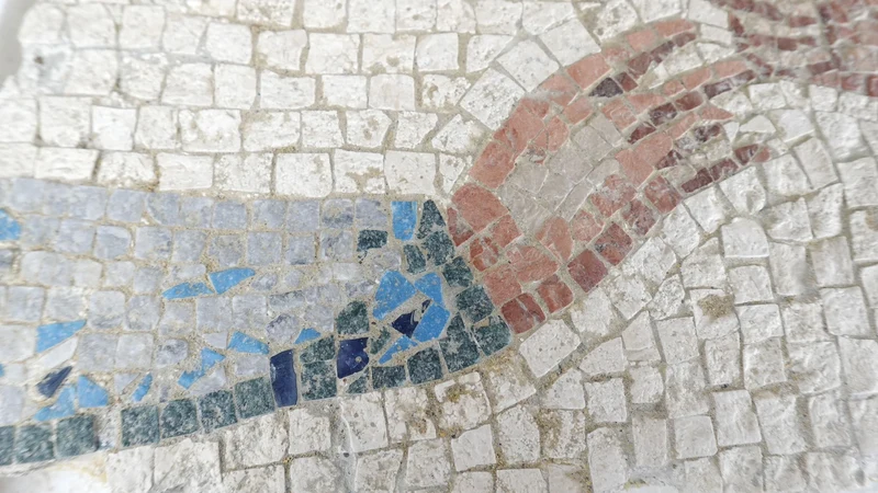Mosaïque Pomme d'or de la discorde - en marble