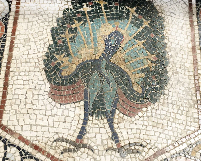 Mosaïque Tapis d'animaux - en marble