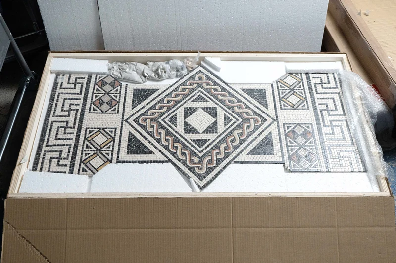 Mosaïque Tapis géométrique - en marble