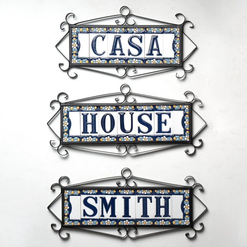 Numéro de maison céramique