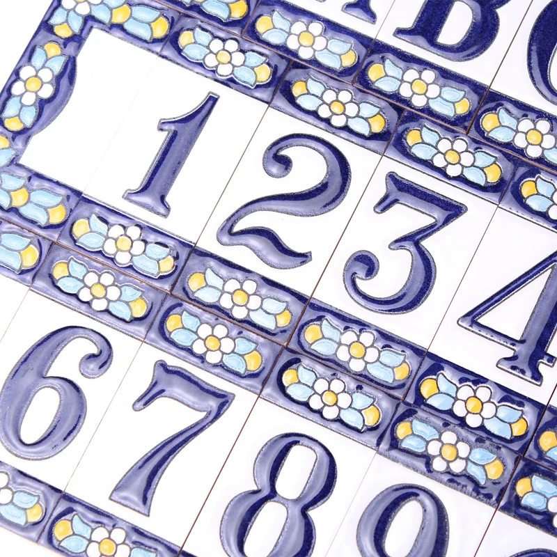 Numéro de maison céramique