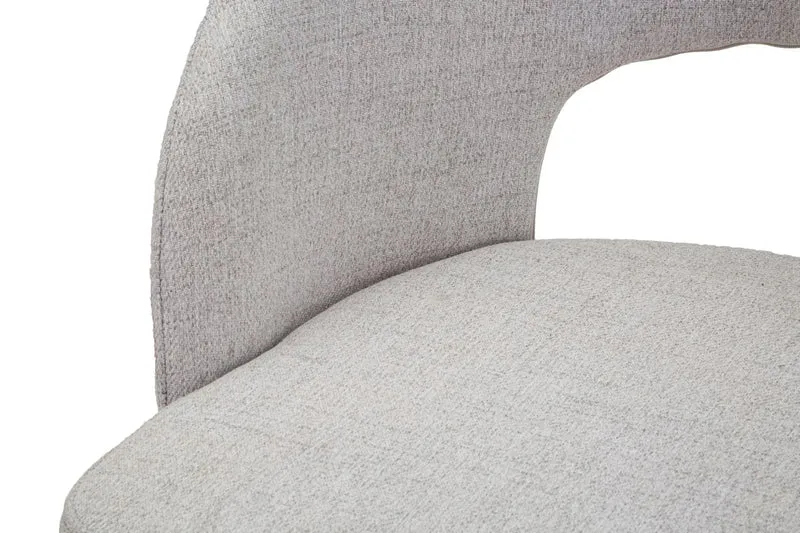 Paire de chaises grises avec pieds en métal noir, design années 70