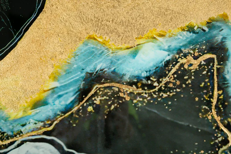 Panneau mural moderne en verre marbré
