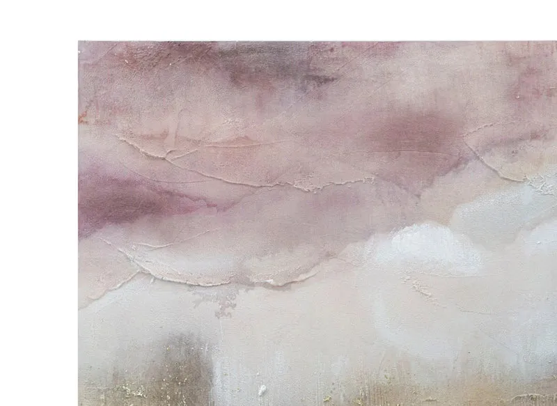 Peinture abstraite sur toile de montagne