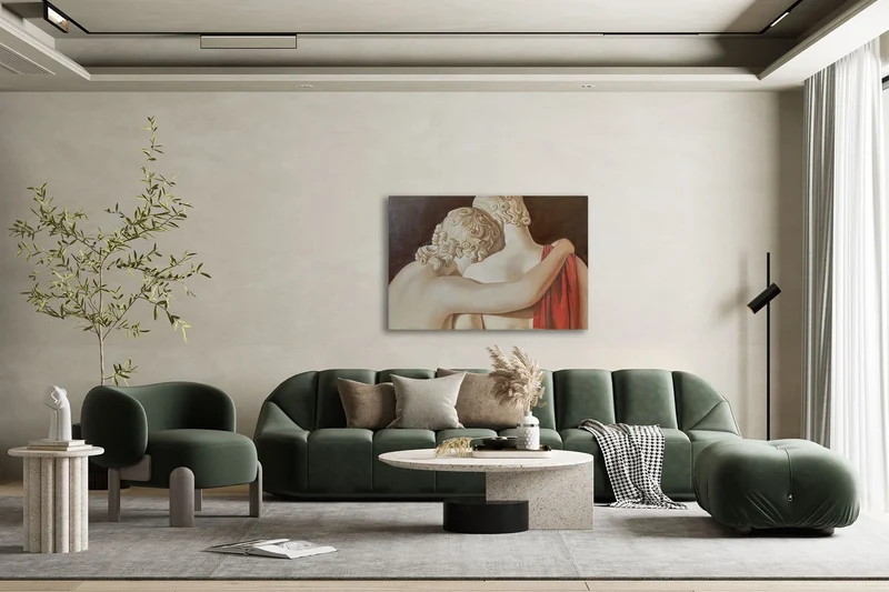 Peinture Fresque : Cupidon et Psyché (dos)