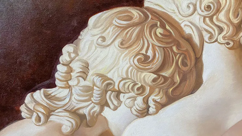 Peinture Fresque : Cupidon et Psyché (dos)