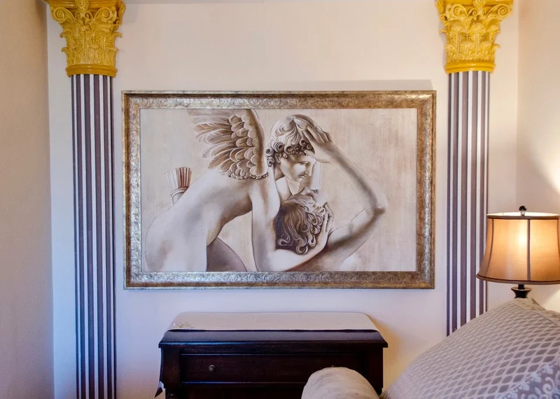 Peinture Fresque : L’amour de Cupidon et Psyché