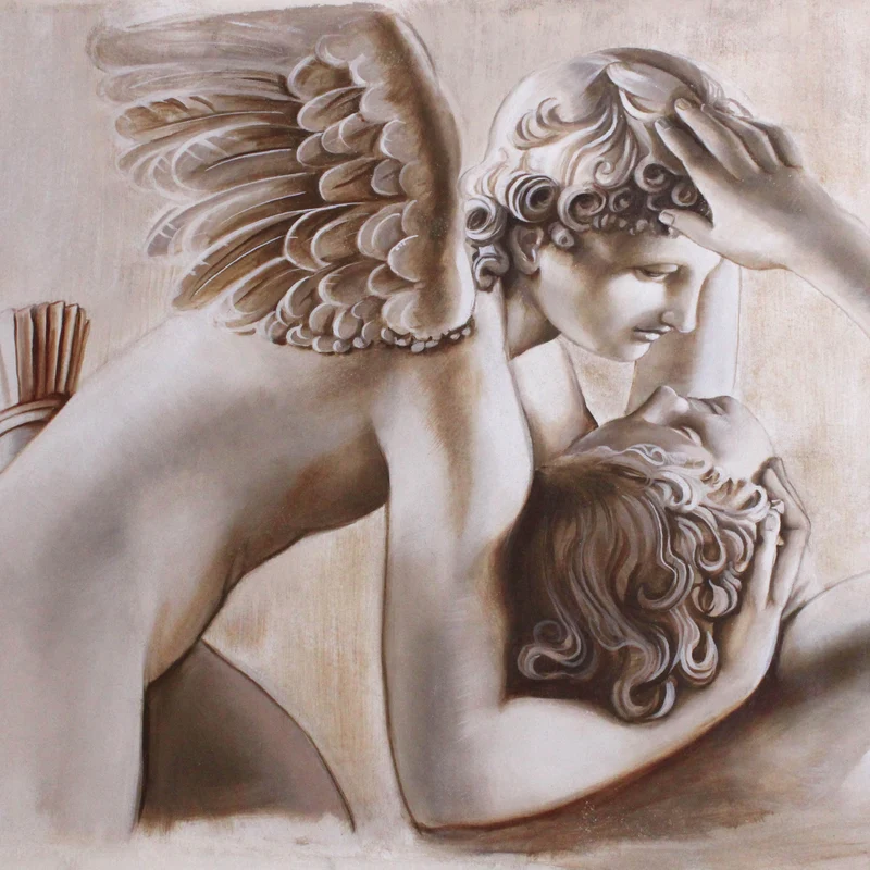 Peinture Fresque : L’amour de Cupidon et Psyché