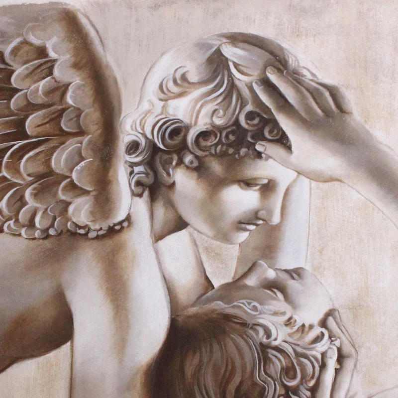 Peinture Fresque : L’amour de Cupidon et Psyché
