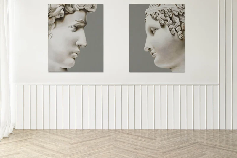 Peinture Fresque : Profil de David