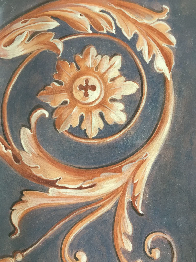 Peinture Fresque Renaissance : Ornement antique