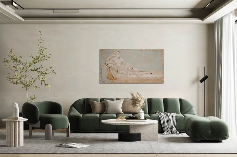 Peinture Fresque Renaissance : Pauline Bonaparte comme Vénus