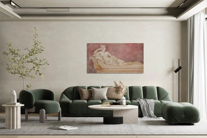 Peinture Fresque Renaissance : Pauline Bonaparte comme Vénus