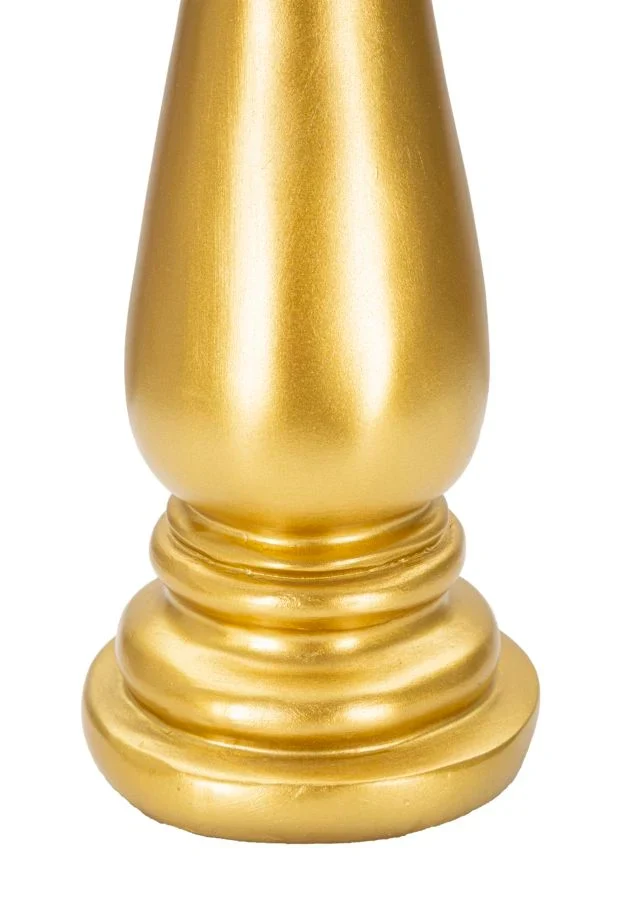 Pièce d'échecs de l'évêque doré et noir (sculpture moderne)
