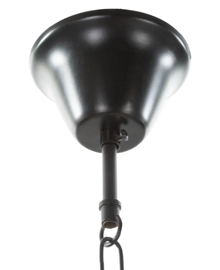 Plafonnier rond en corde avec structure métallique – Collection Circle