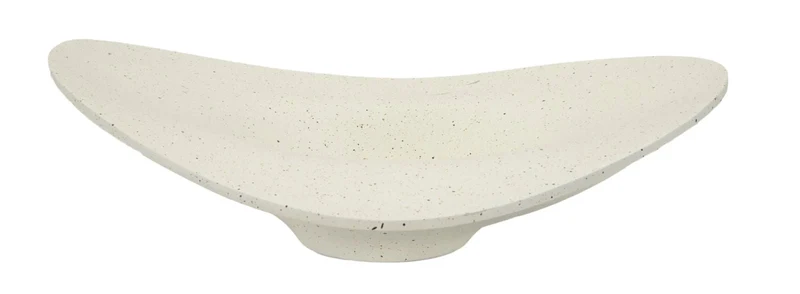 Plateau décoratif en résine blanche – Accent contemporain élégant