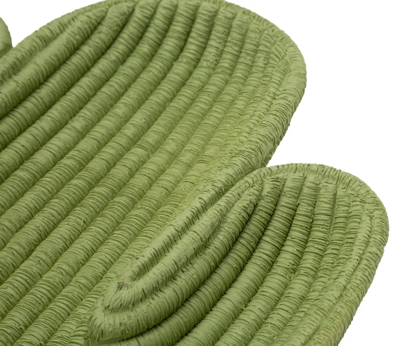 Plateau décoratif en résine verte – Cactus Modern Design