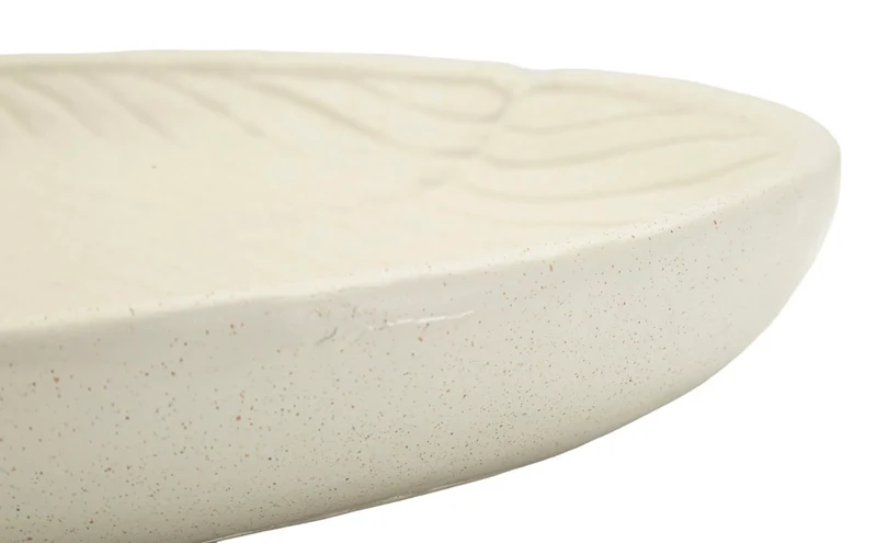 Plateau décoratif rond en résine blanche – Design moderne Stons