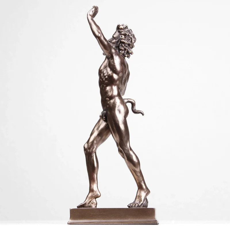 Sculpture Faune dansant (Bronze coulé à froid)
