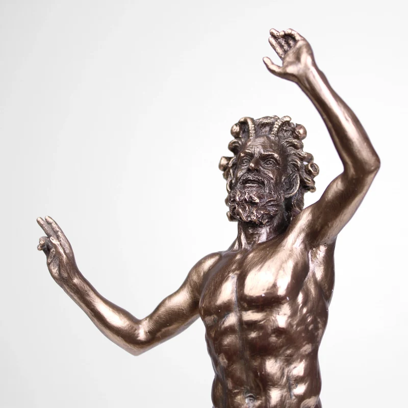 Sculpture Faune dansant (Bronze coulé à froid)
