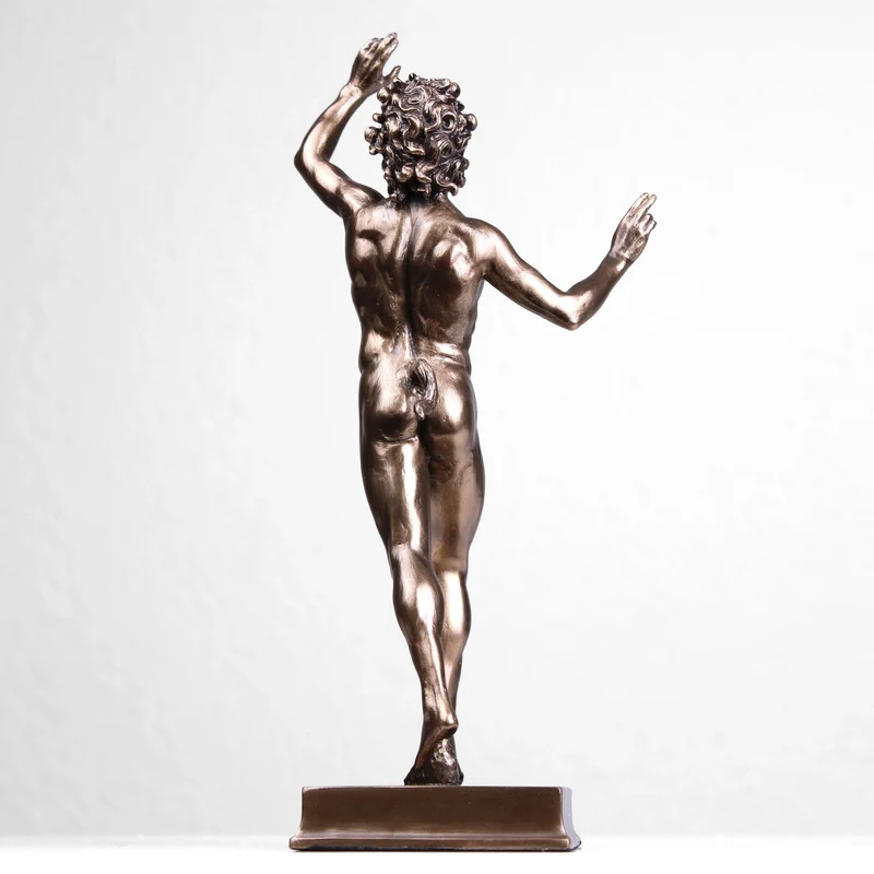 Sculpture Faune dansant (Bronze coulé à froid)