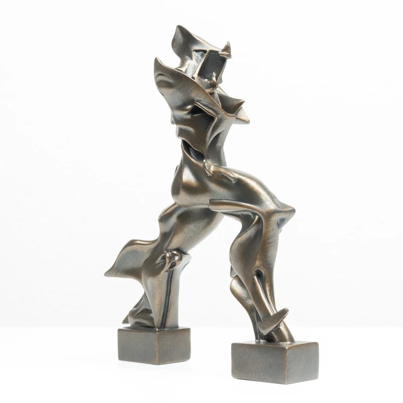 Sculpture Futuriste de Boccioni (Statue en Bronze Coulé à Froid)