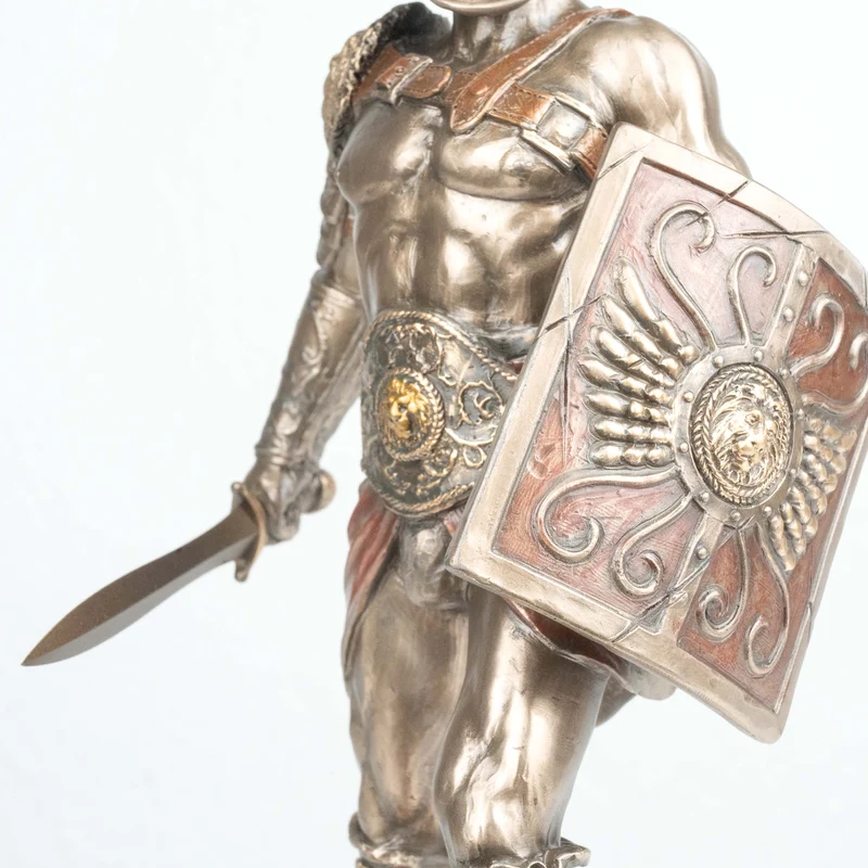 Sculpture Gladiateur Murmillo (Statue en bronze coulé à froid)