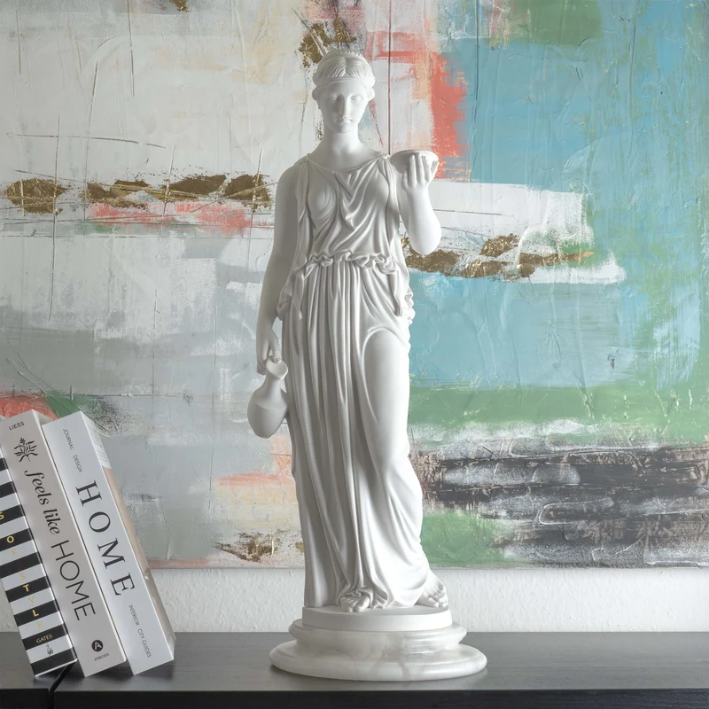 Sculpture Hébé — Déesse de la Jeunesse (Modèle Néoclassique d’après Thorvaldsen)