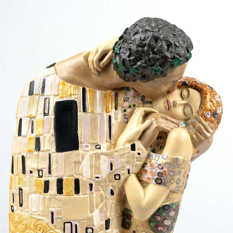 Sculpture Le Baiser de Klimt (Grande Statue d'Amoureux)