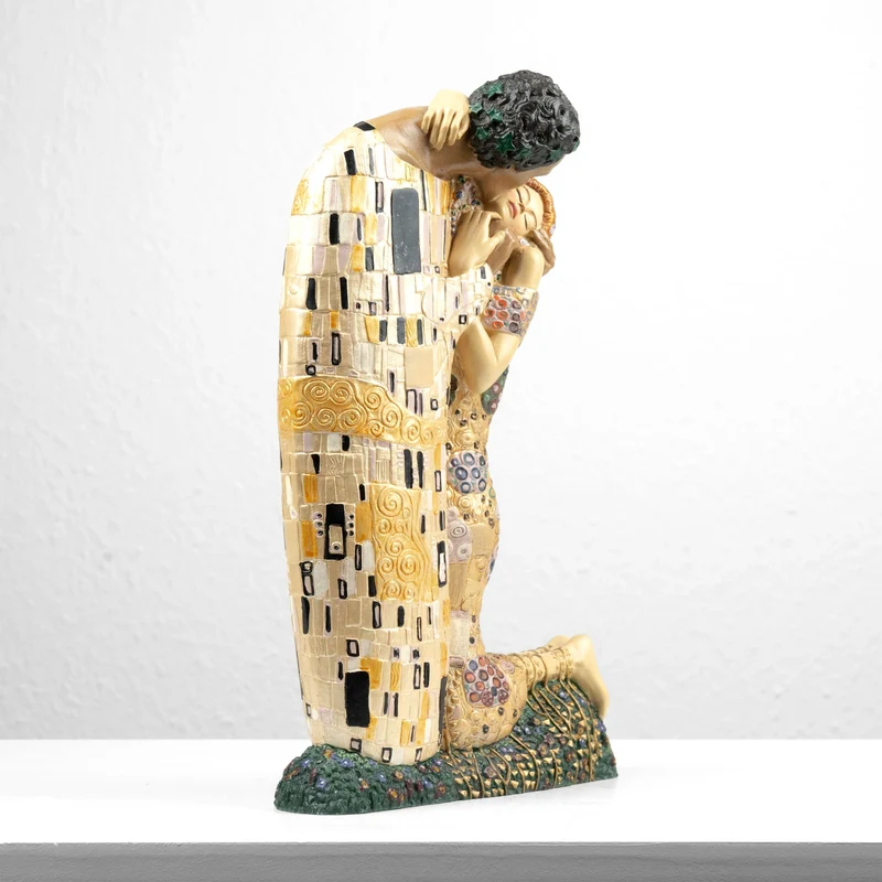 Sculpture Le Baiser de Klimt (Grande Statue d'Amoureux)