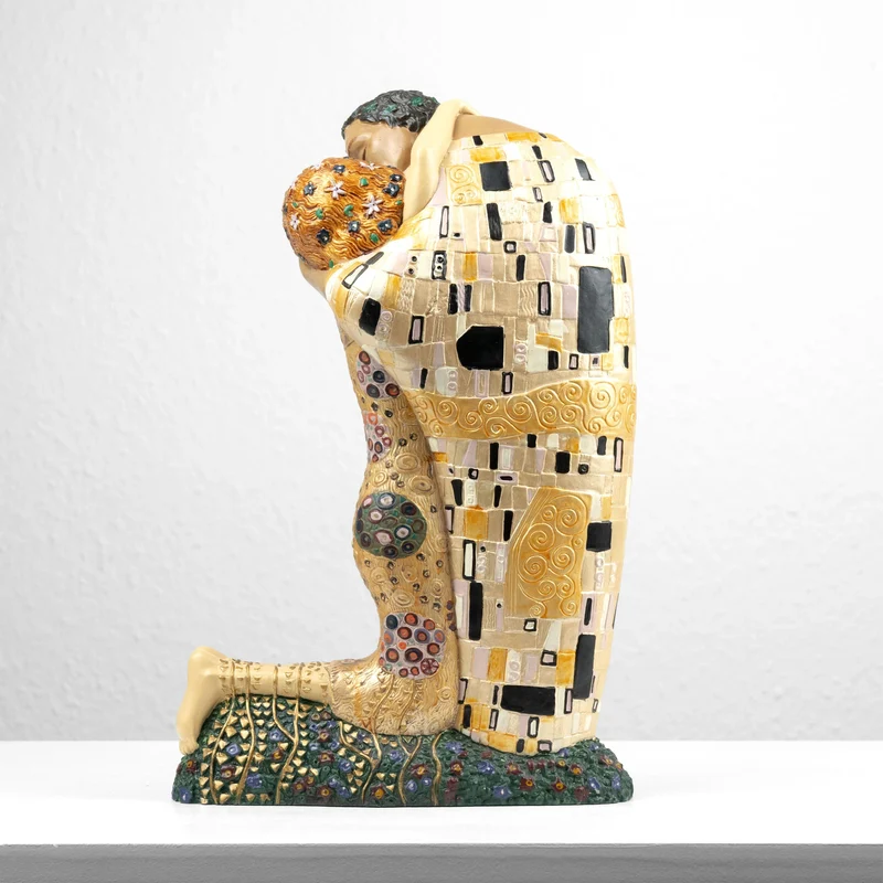 Sculpture Le Baiser de Klimt (Grande Statue d'Amoureux)