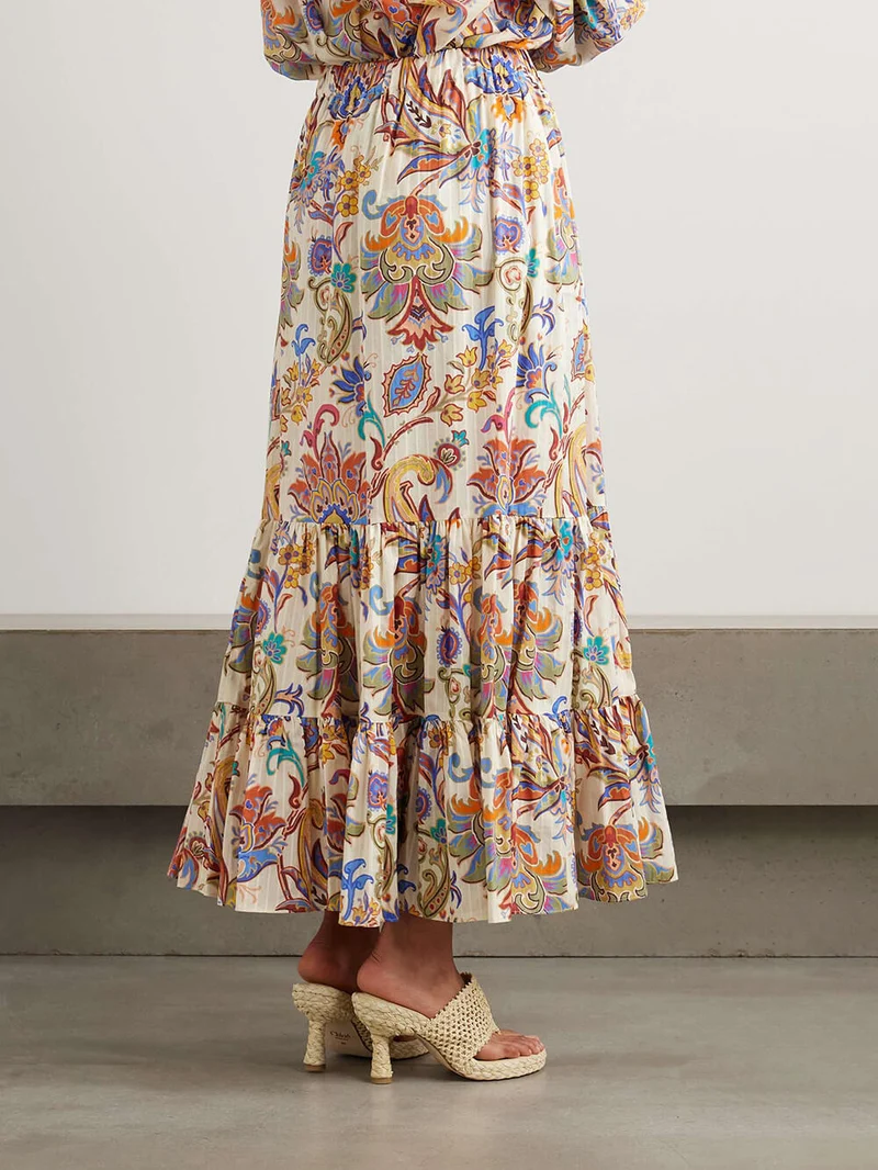 Unique Paisley Print Loose Shirt