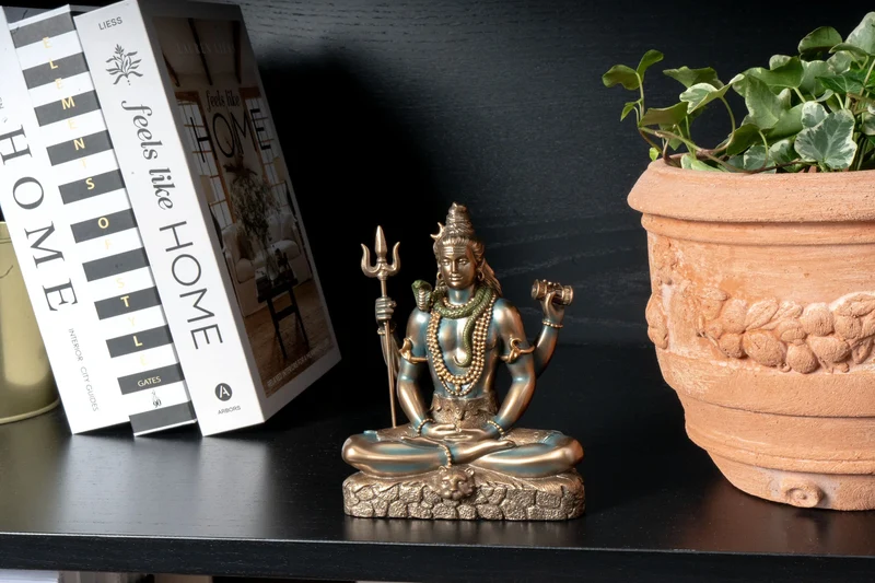 Shiva – Statue du Dieu Indien (Sculpture en bronze à froid)