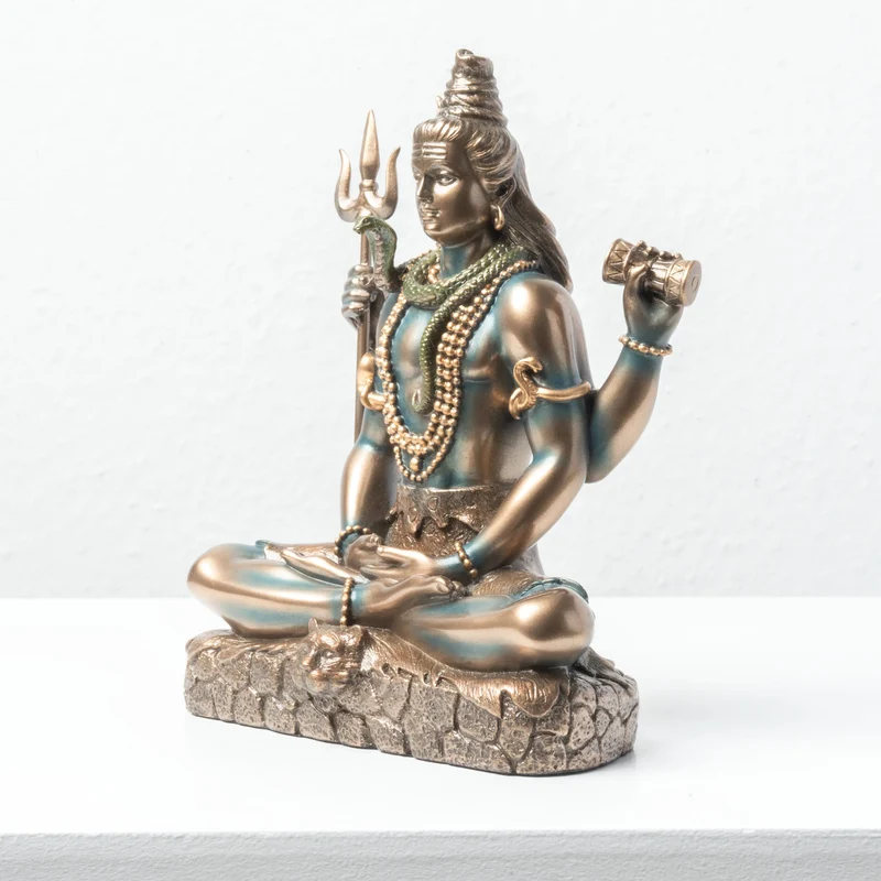 Shiva – Statue du Dieu Indien (Sculpture en bronze à froid)