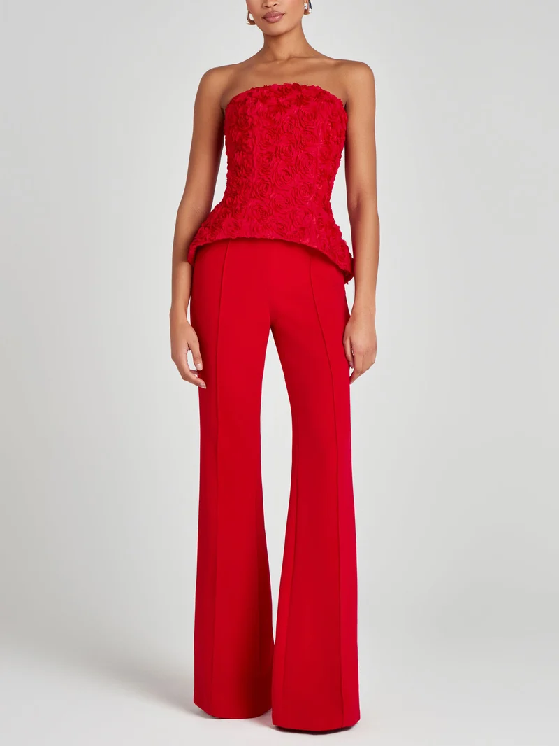 Elegant Chic High-waisted Flared Pants