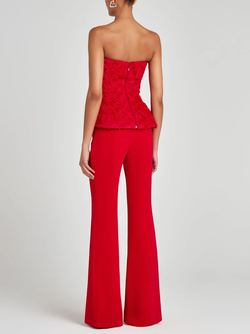 Elegant Chic High-waisted Flared Pants