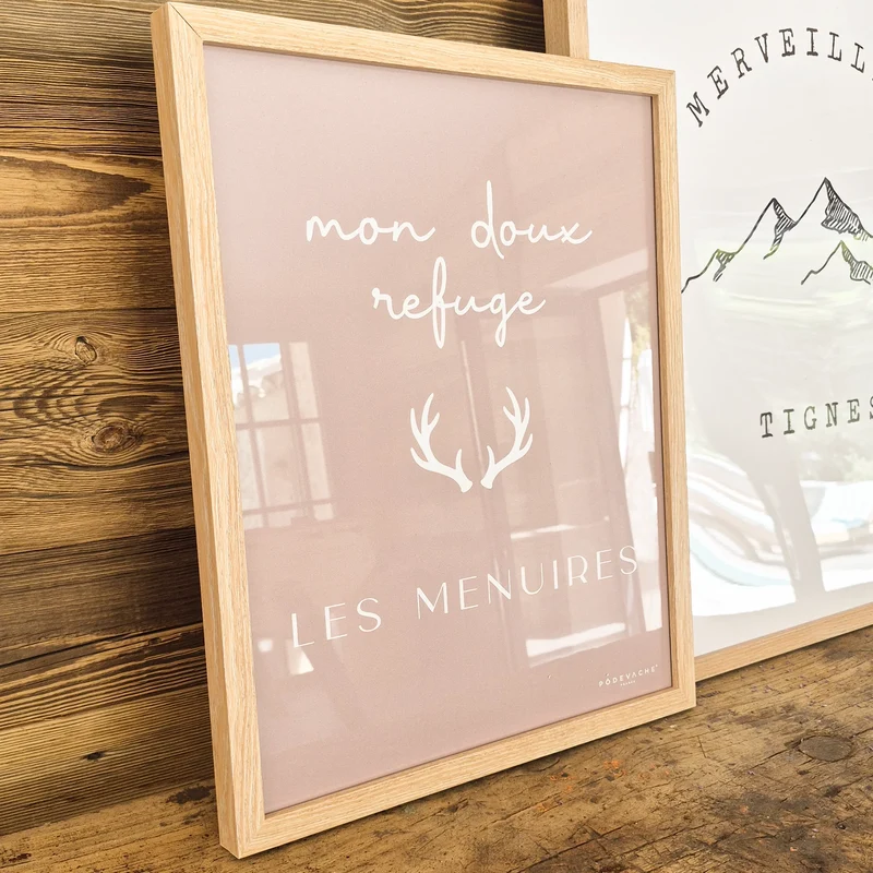 Affiche encadrée personnalisée Doux Refuge